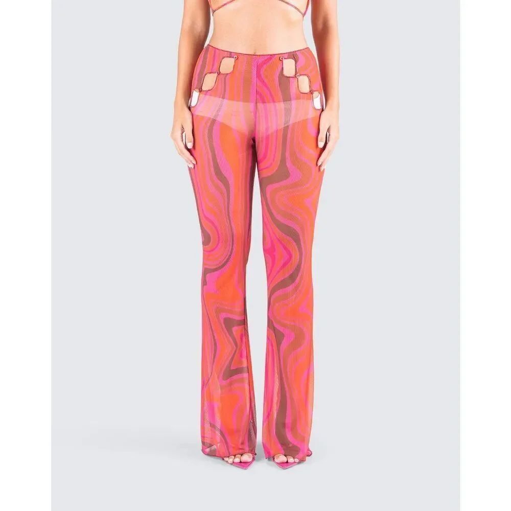 ✨Finesse Carter Multi Print Pink Sz 3X Pants✨